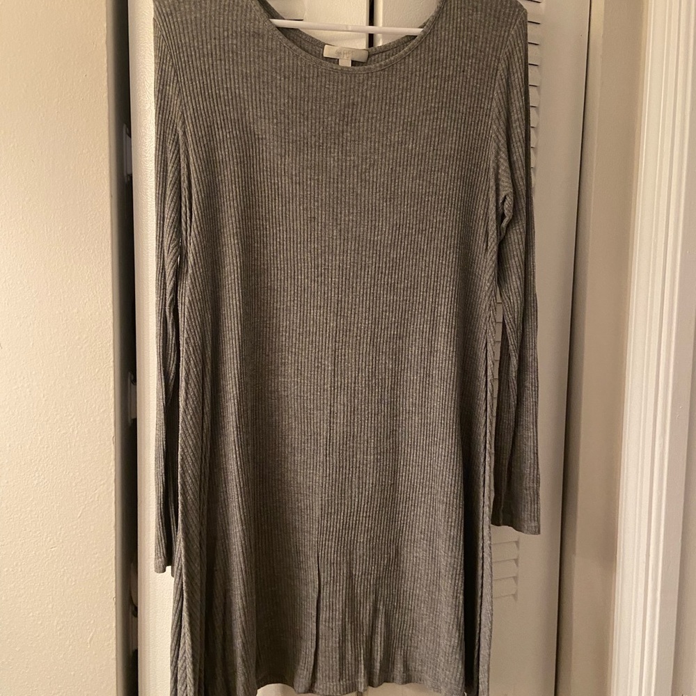 Long sleeves T-shirt dress